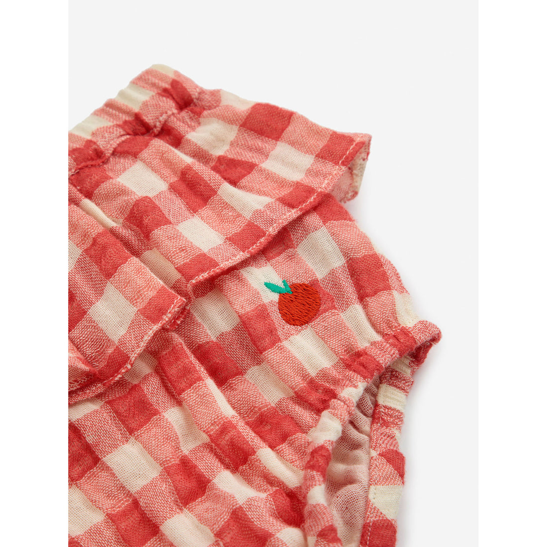 Bobo Choses Offwhite Baby Tomato Body And Vichy Set