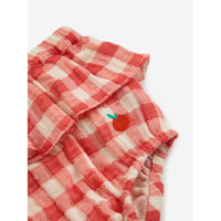 Bobo Choses Offwhite Baby Tomato Body And Vichy Set