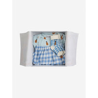 Bobo Choses Light Blue Baby Acoustic Guitar Body And Vichy Set