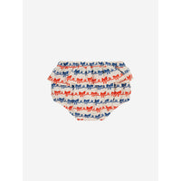 Bobo Choses Offwhite Baby Ribbon Bow All Over Ruffle Woven Bloomer
