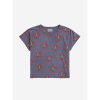 Bobo Choses Prussian Blue Masks All Over T-Shirt