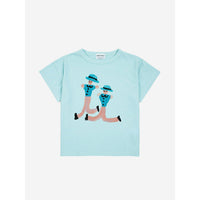 Bobo Choses Light Blue Dancing Giants T-Shirt