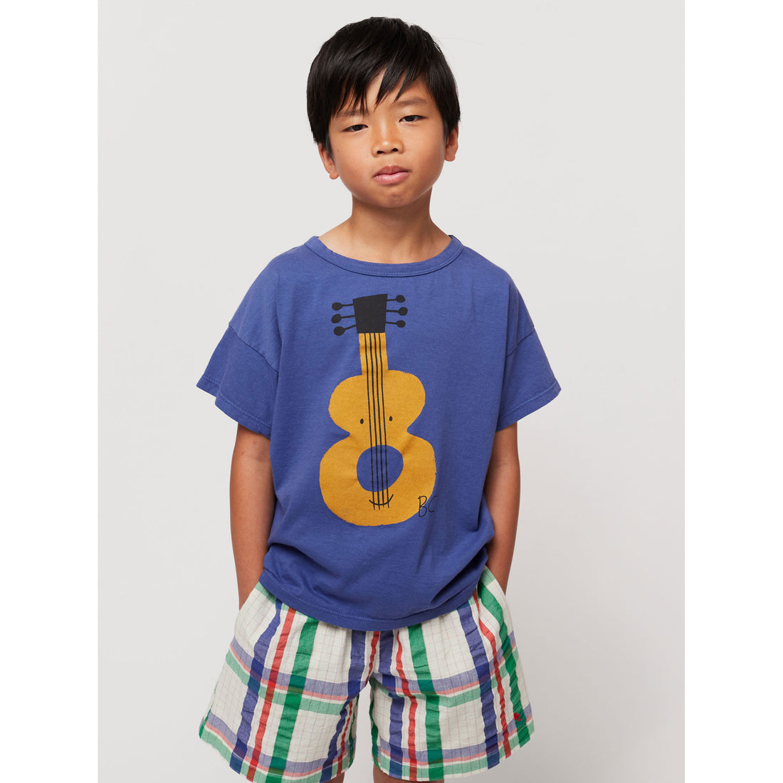 Bobo Choses Navy Blue Acoustic Guitar T-Shirt