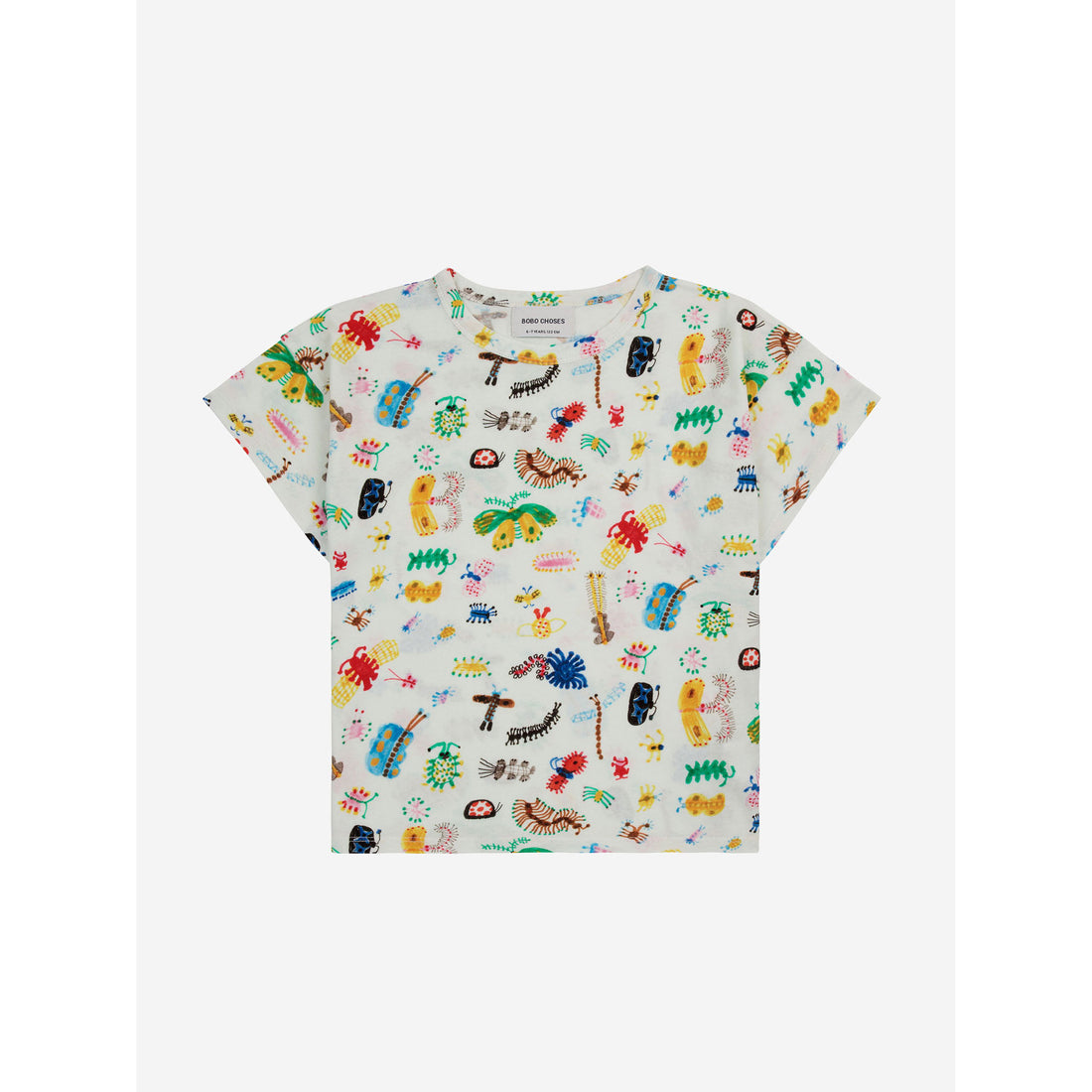 Bobo Choses Offwhite Funny Insects All Over T-Shirt