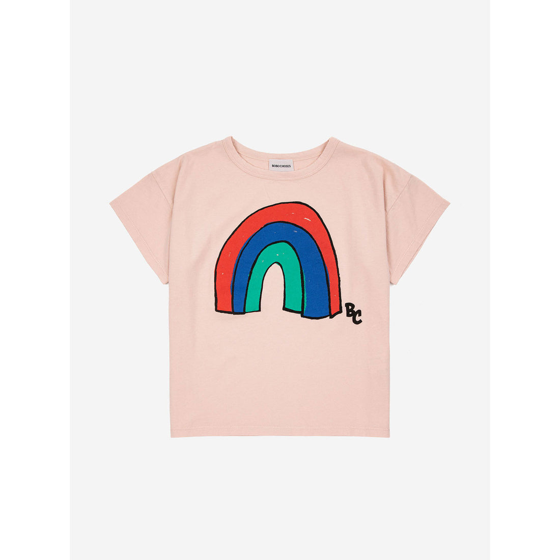 Bobo Choses Light Pink Rainbow T-Shirt