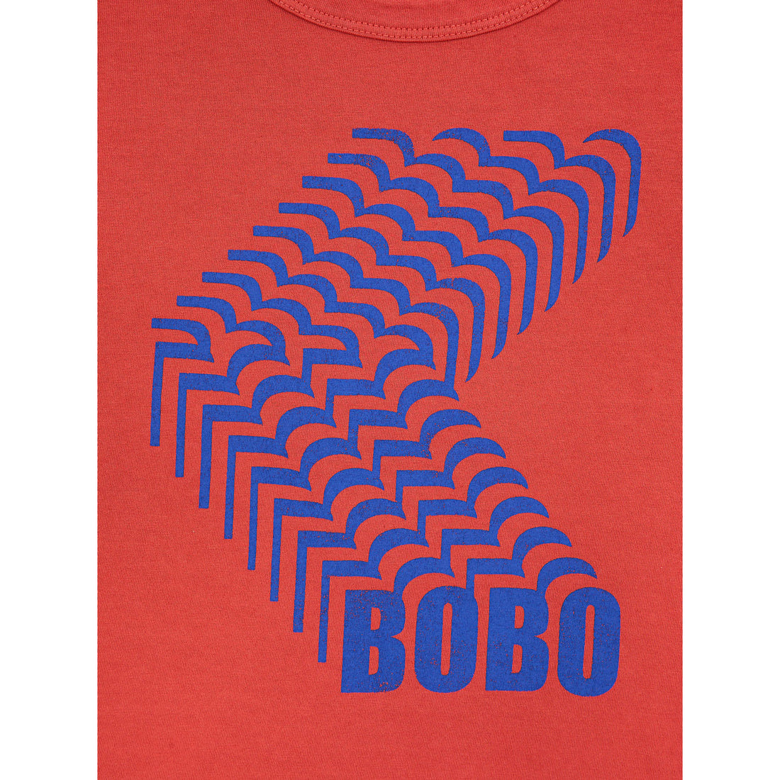Bobo Choses Burgundy Red Bobo Shadow Long Sleeve T-Shirt