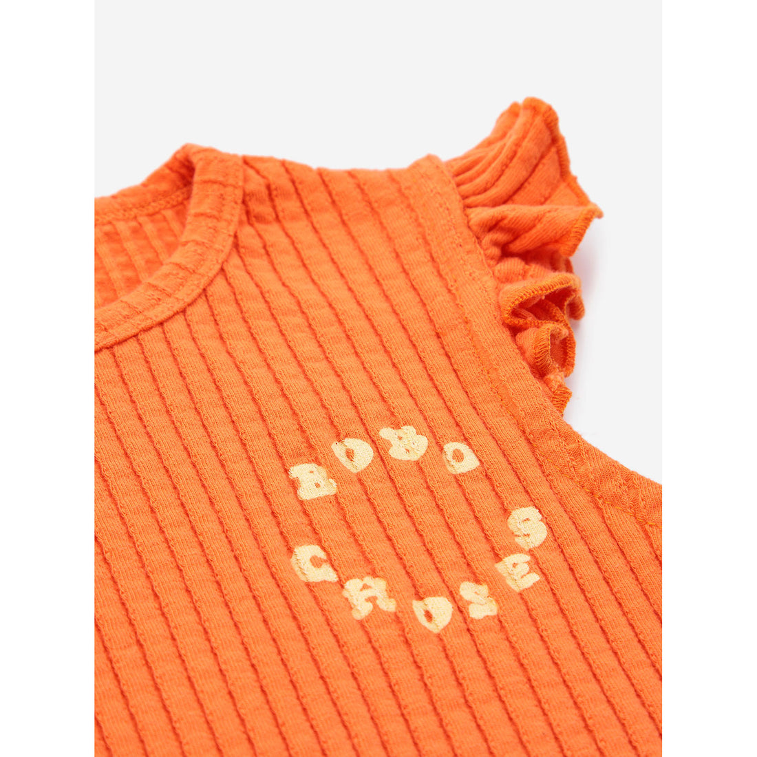 Bobo Choses Orange Bobo Choses Circle Ruffled Tank Top
