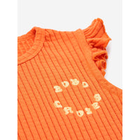 Bobo Choses Orange Bobo Choses Circle Ruffled Tank Top