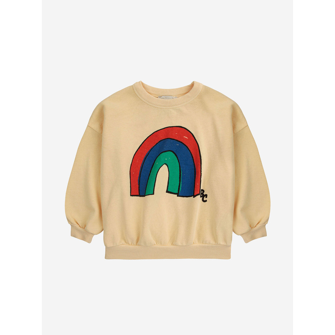 Bobo Choses Light Yellow Rainbow Sweatshirt