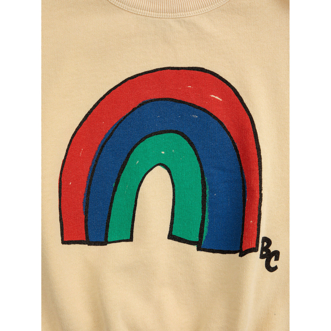Bobo Choses Light Yellow Rainbow Sweatshirt