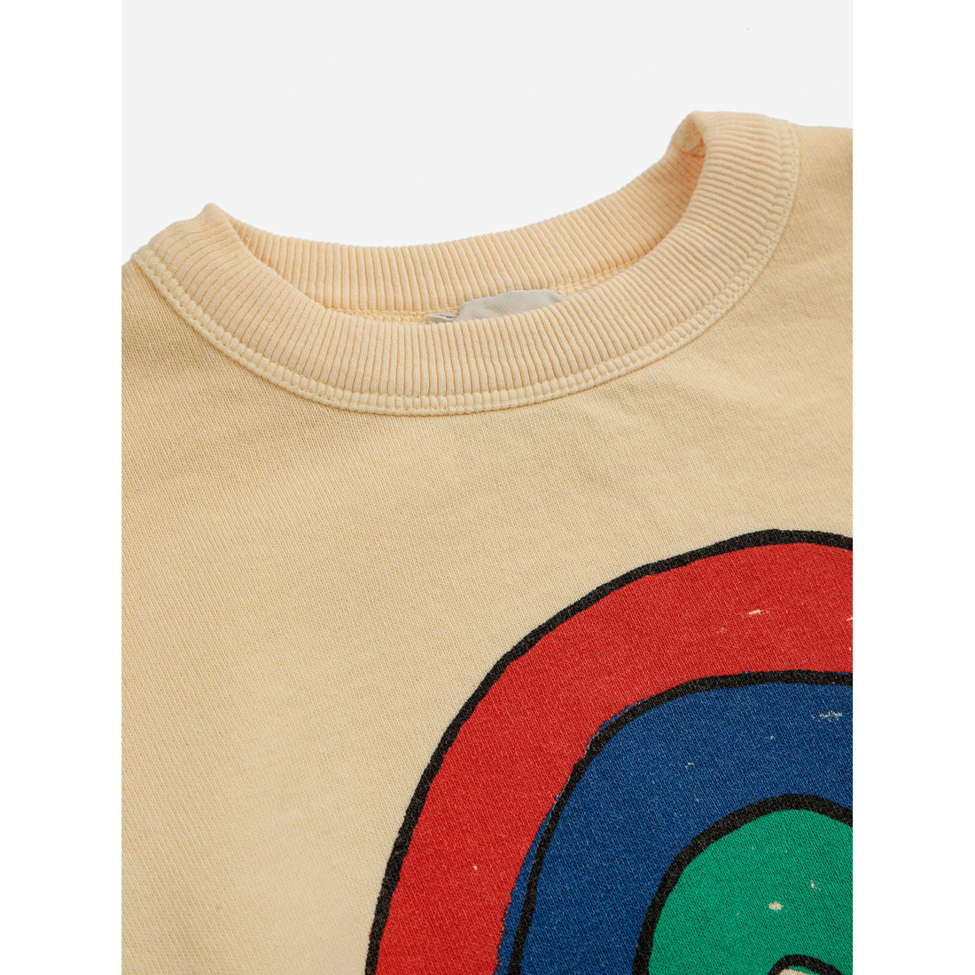 Bobo Choses Light Yellow Rainbow Sweatshirt