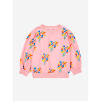 Bobo Choses Pink Fireworks All Over Sweatshirt