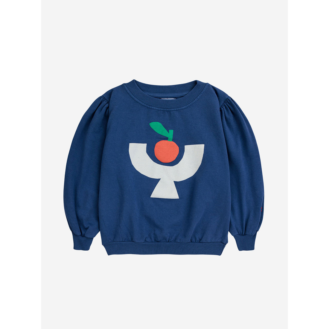 Bobo Choses Navy Blue Tomato Plate Sweatshirt