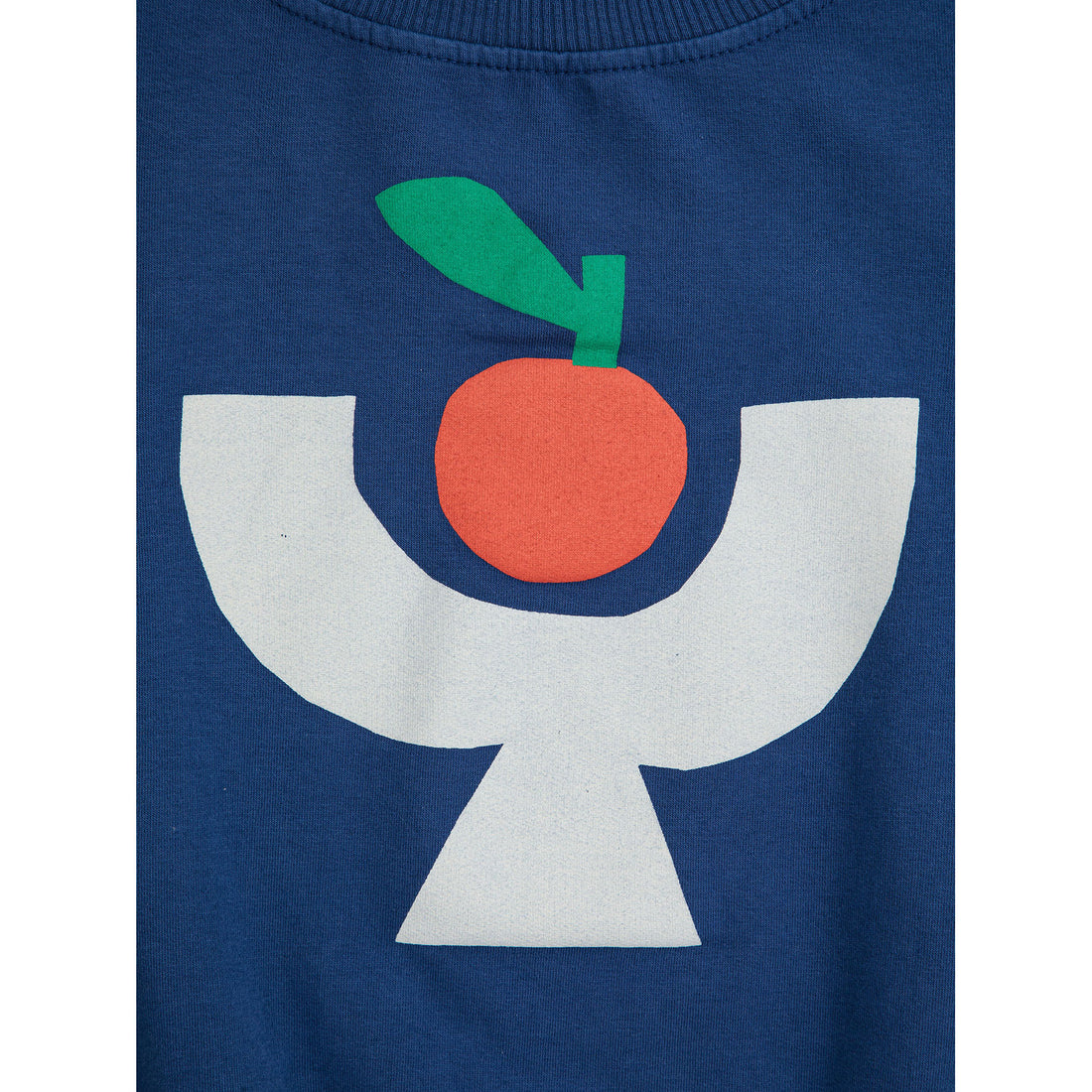 Bobo Choses Navy Blue Tomato Plate Sweatshirt