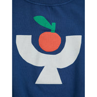 Bobo Choses Navy Blue Tomato Plate Sweatshirt