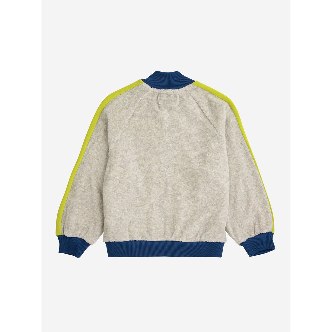Bobo Choses Light Heather Grey Shadow Terry Zipped Sweatshirt
