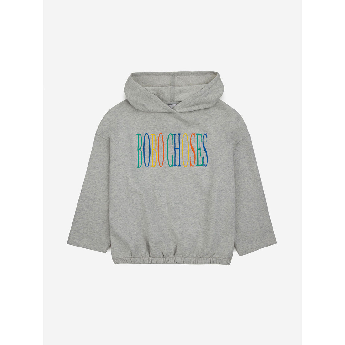 Bobo Choses Light Heather Grey Bobo Choses Embroidery Hoodie