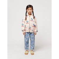 Bobo Choses Light Pink Dancing Giants All Over Zipped Hoodie