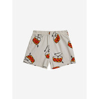 Bobo Choses Beige Play The Drum All Over Shorts