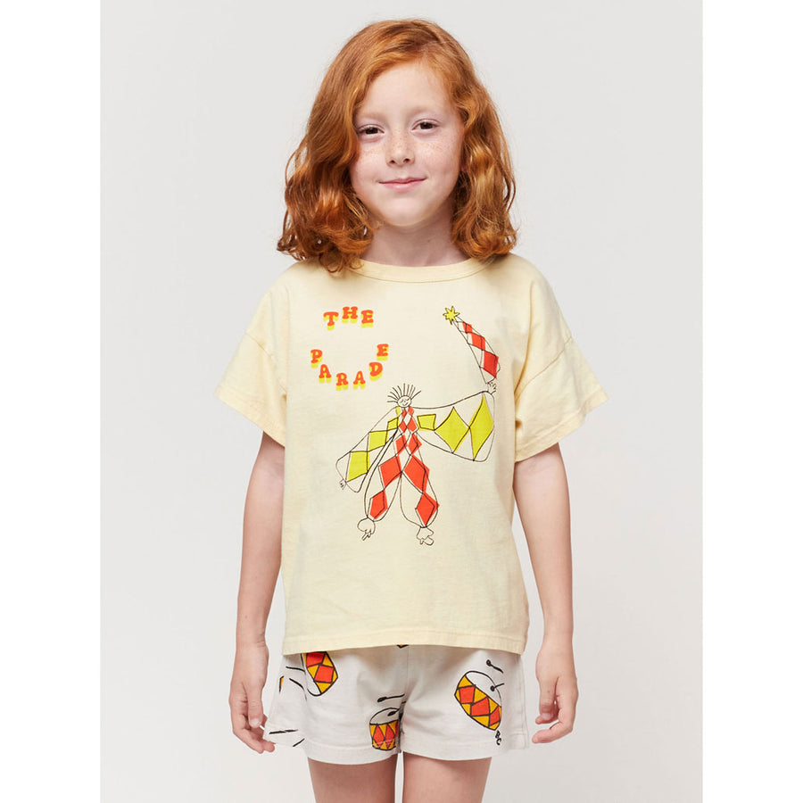 Bobo Choses Beige Play The Drum All Over Shorts