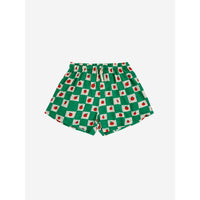 Bobo Choses Offwhite Tomato All Over Ruffle Shorts