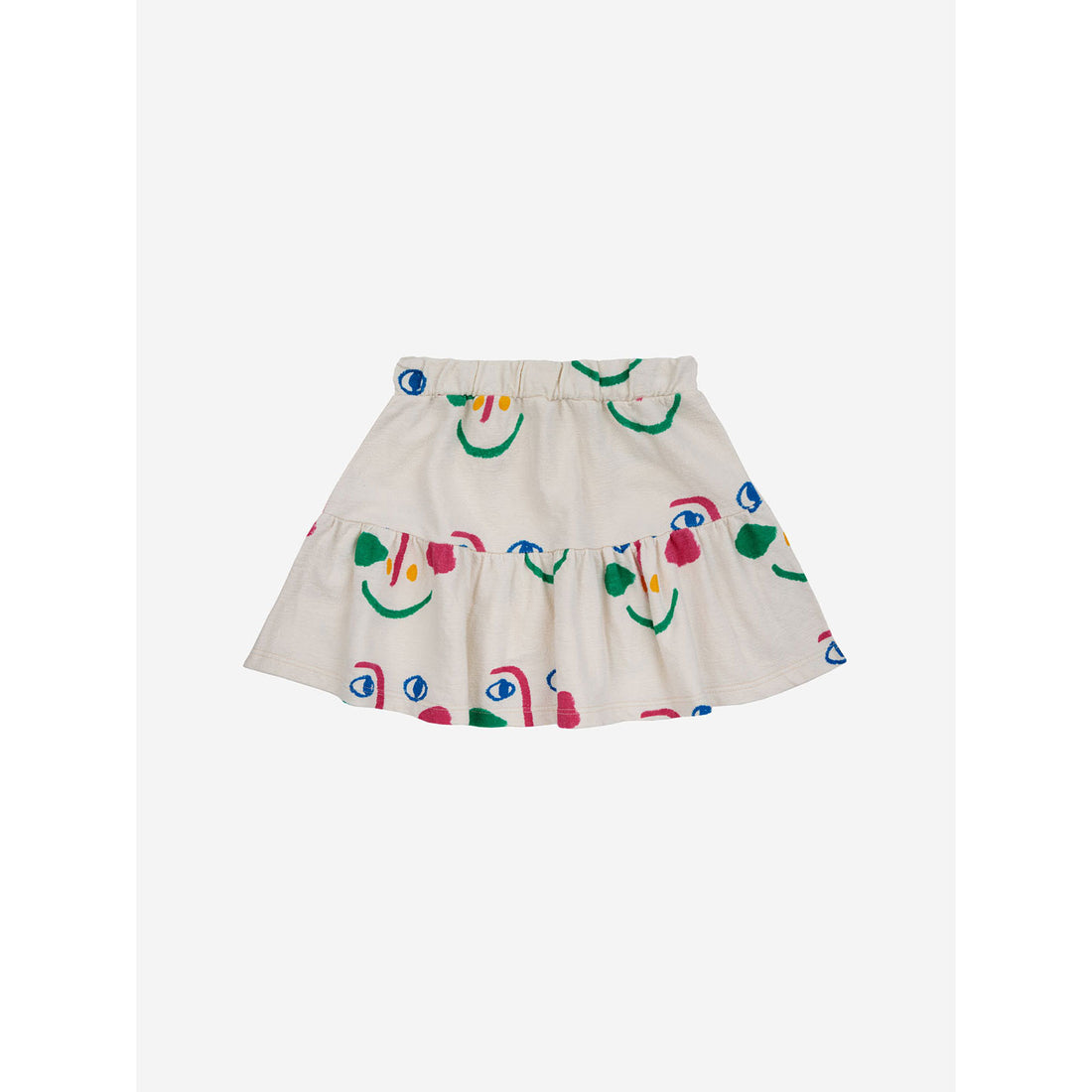 Bobo Choses Offwhite Smiling Mask All Over Skirt