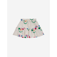 Bobo Choses Offwhite Smiling Mask All Over Skirt