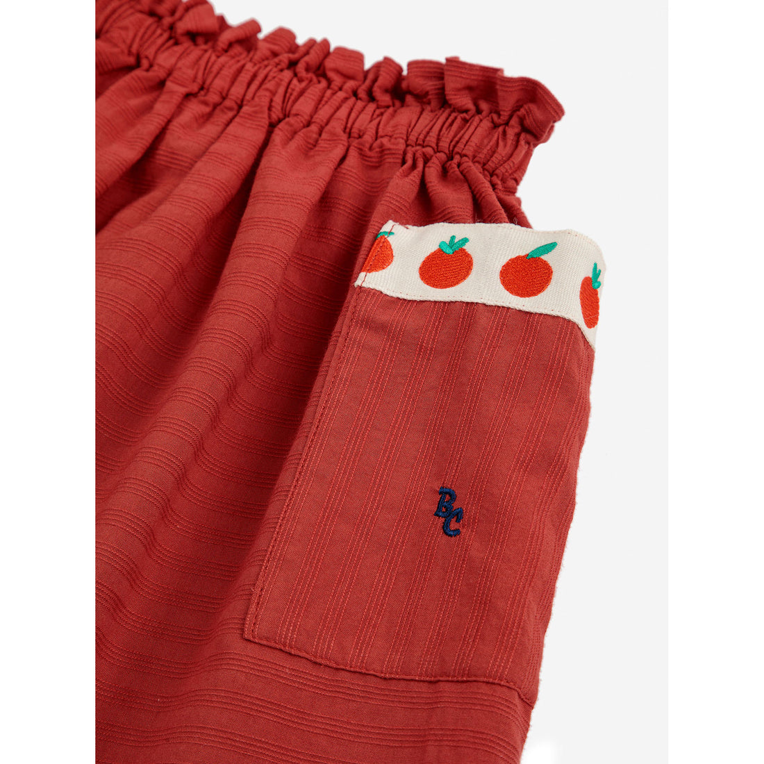 Bobo Choses Burgundy Red Pockets Woven Skirt