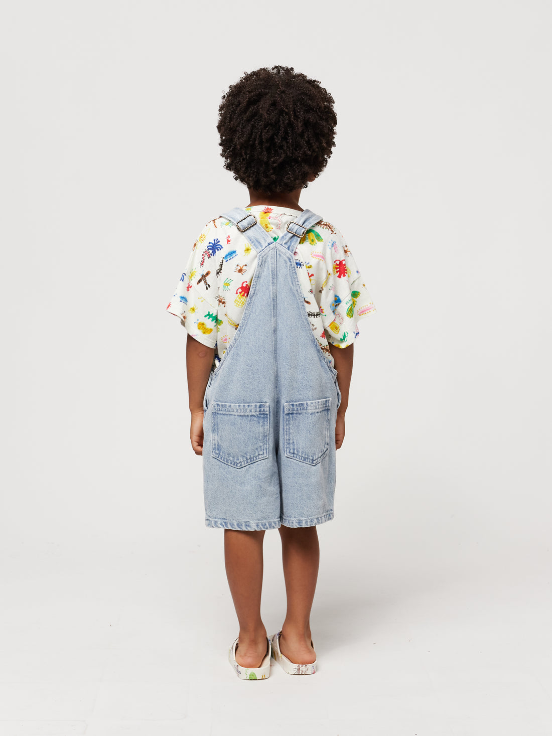 Bobo Choses Light Blue Bobo Choses Circle Short Dungaree