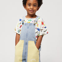 Bobo Choses Light Blue Bobo Choses Circle Short Dungaree