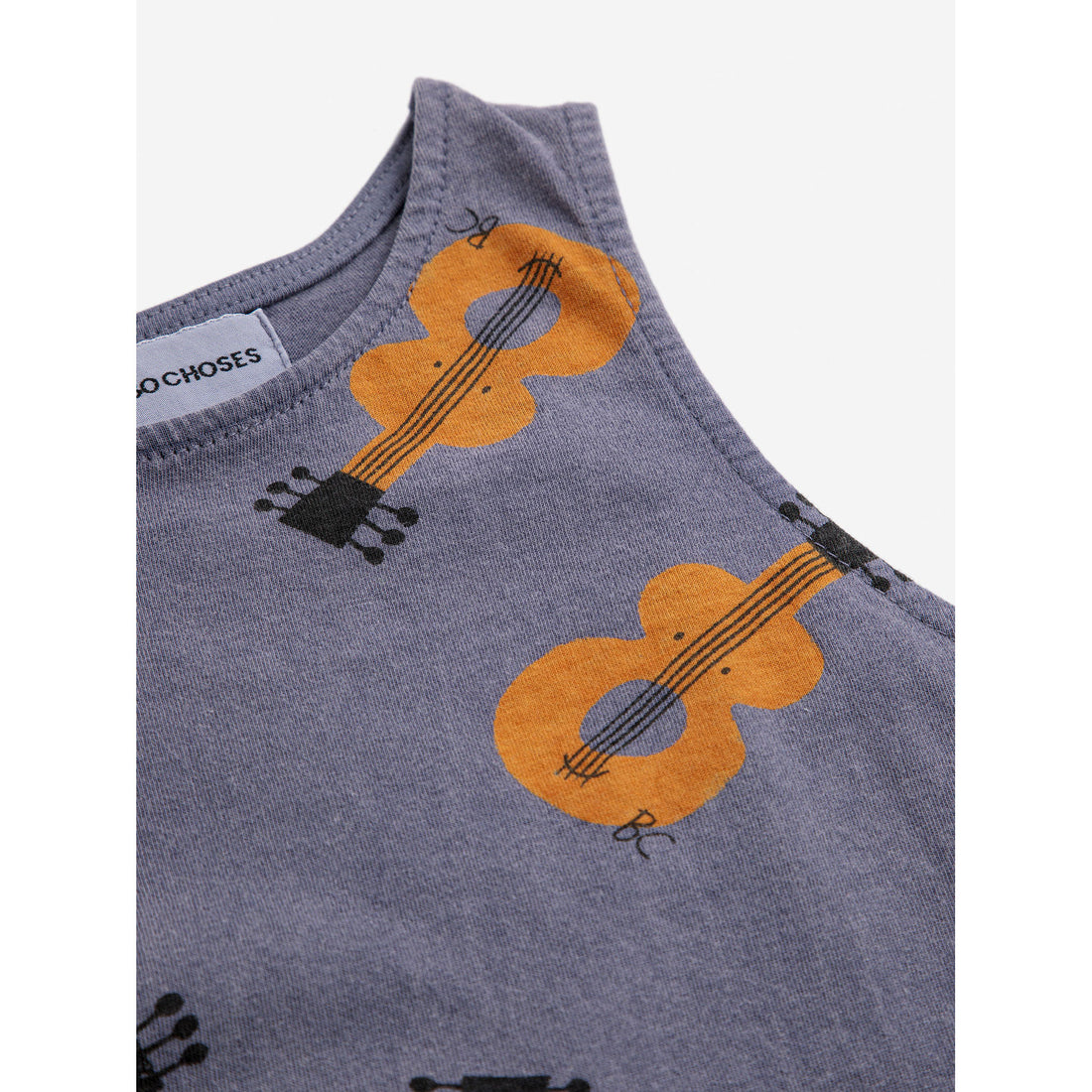 Bobo Choses Prussian Blue Acoustic Guitar All Over Dress