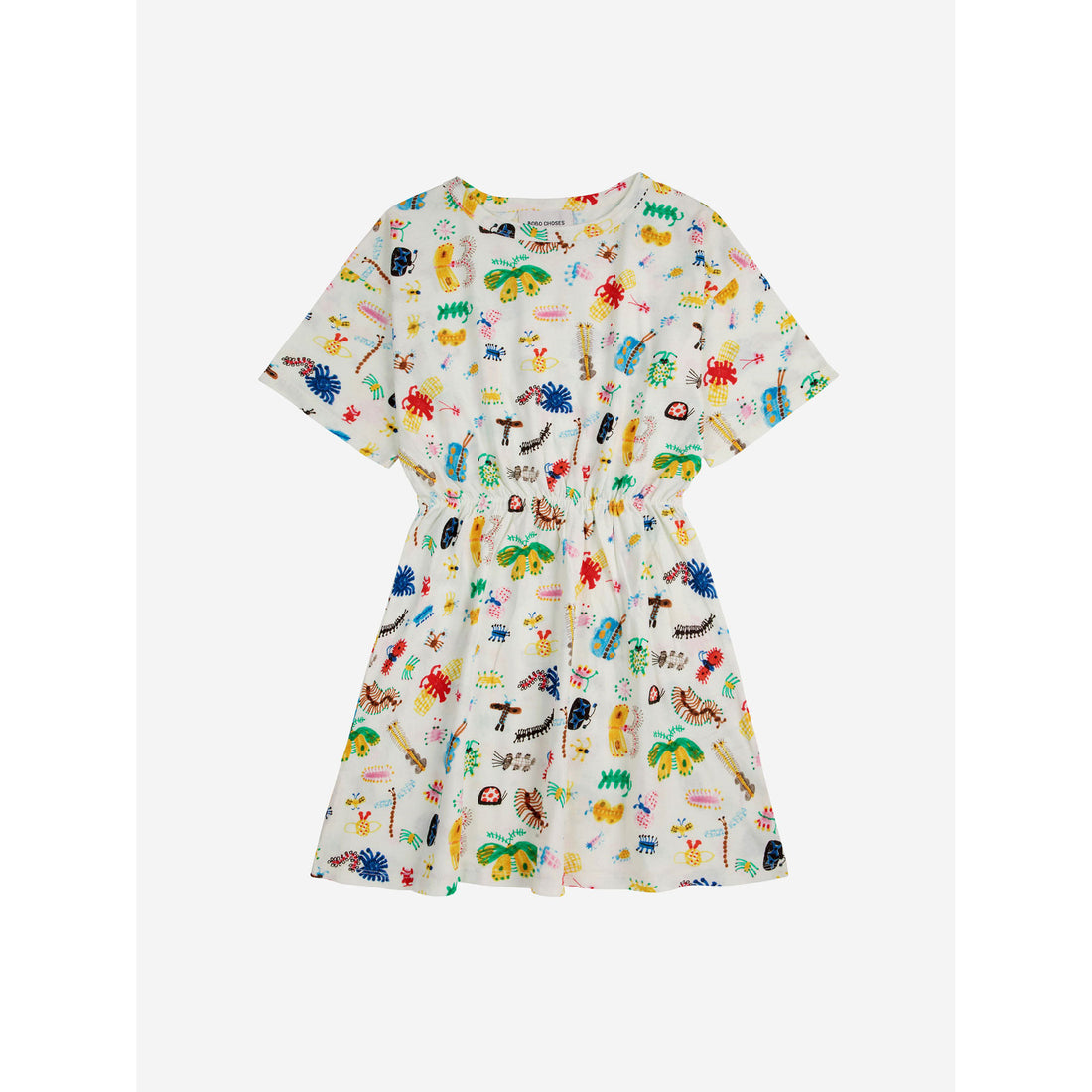 Bobo Choses Offwhite Funny Insects All Over Dress