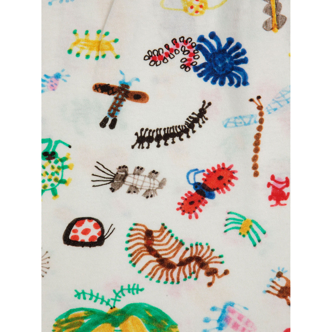 Bobo Choses Offwhite Funny Insects All Over Dress
