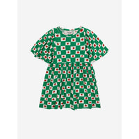 Bobo Choses Offwhite Tomato All Over Ruffle Sleeves Dress