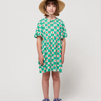 Bobo Choses Offwhite Tomato All Over Ruffle Sleeves Dress