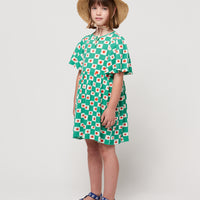 Bobo Choses Offwhite Tomato All Over Ruffle Sleeves Dress