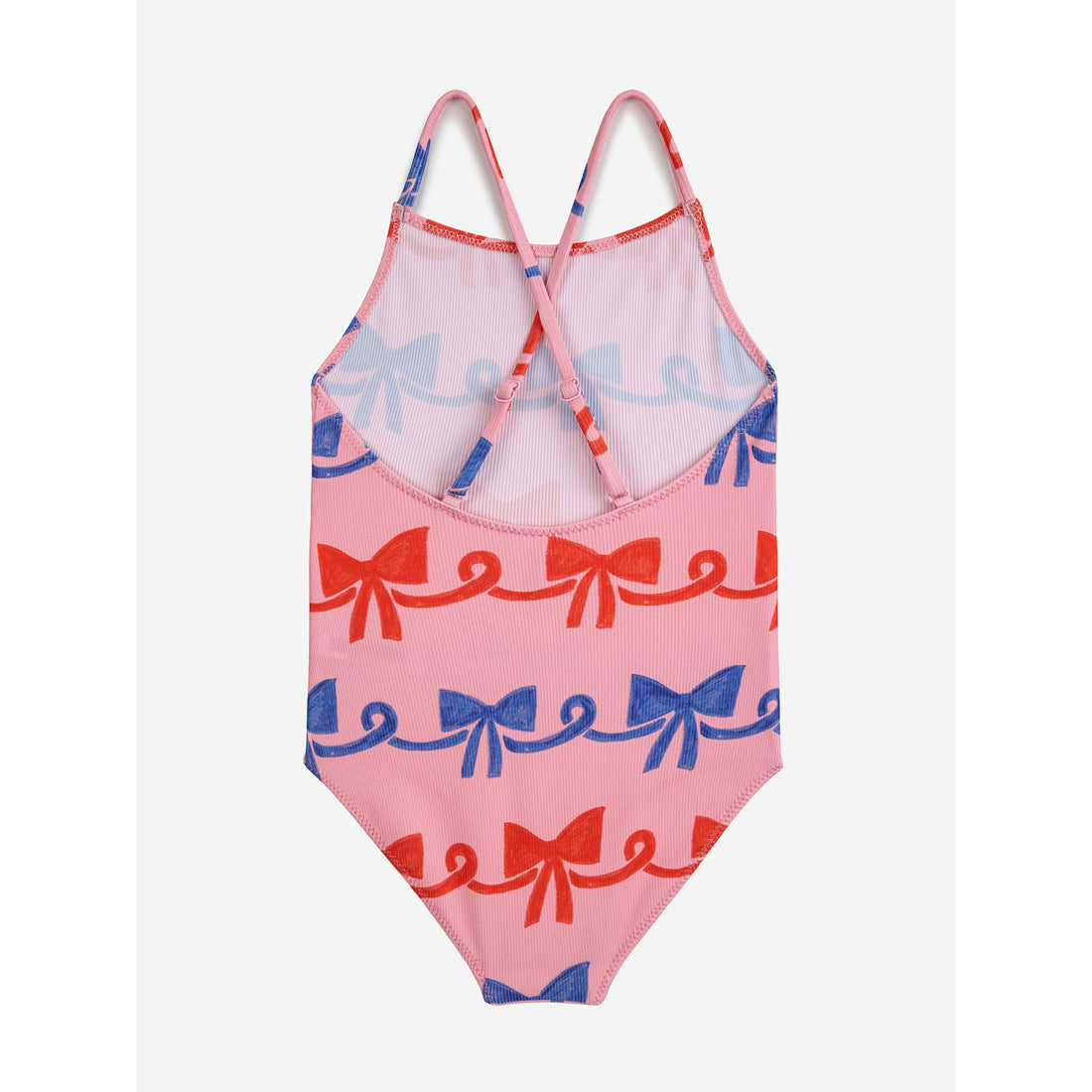 Bobo Choses Fuchsia Ribbon Bow All Over Swimsuit