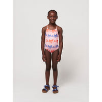 Bobo Choses Fuchsia Ribbon Bow All Over Swimsuit