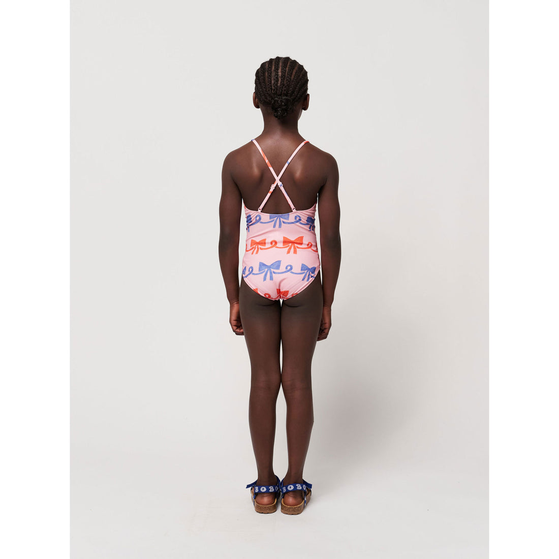 Bobo Choses Fuchsia Ribbon Bow All Over Swimsuit