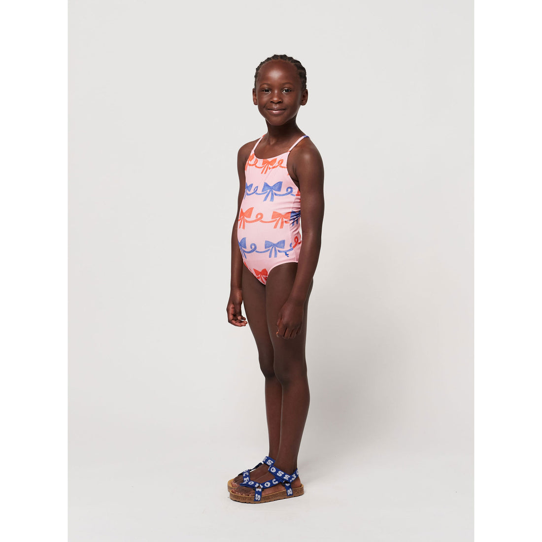 Bobo Choses Fuchsia Ribbon Bow All Over Swimsuit