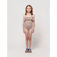 Bobo Choses Multicolor Confetti All Over Flounce Swimsuit