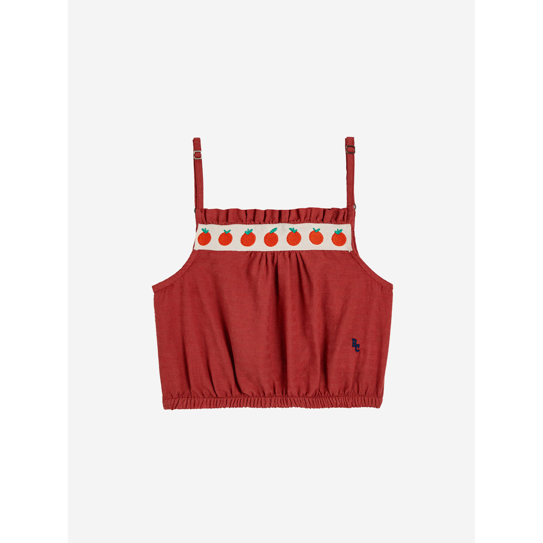 Bobo Choses Red Tomato Woven Top