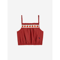 Bobo Choses Red Tomato Woven Top