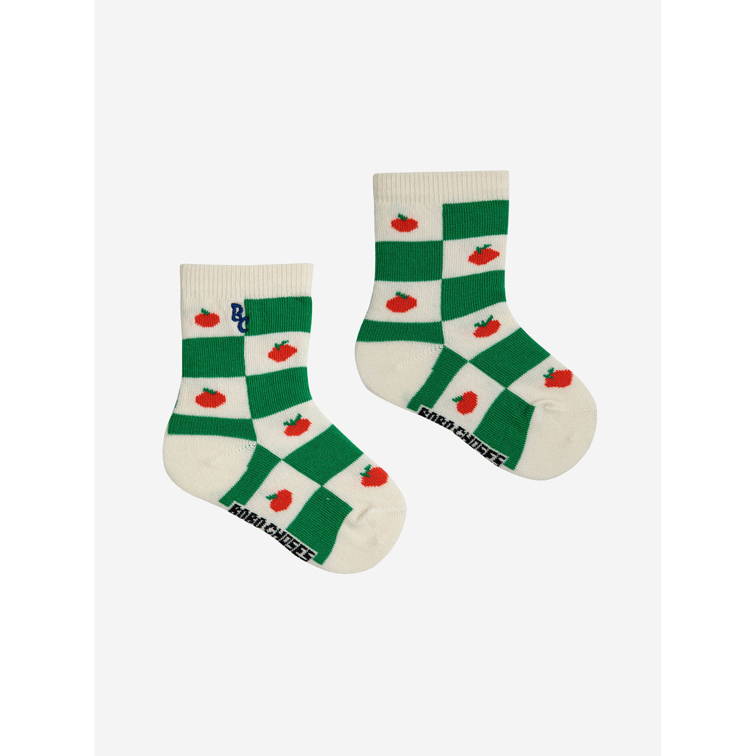 Bobo Choses Offwhite Baby Tomato All Over Short Socks