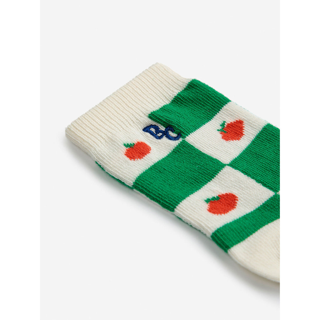 Bobo Choses Offwhite Baby Tomato All Over Short Socks