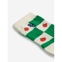 Bobo Choses Offwhite Baby Tomato All Over Short Socks