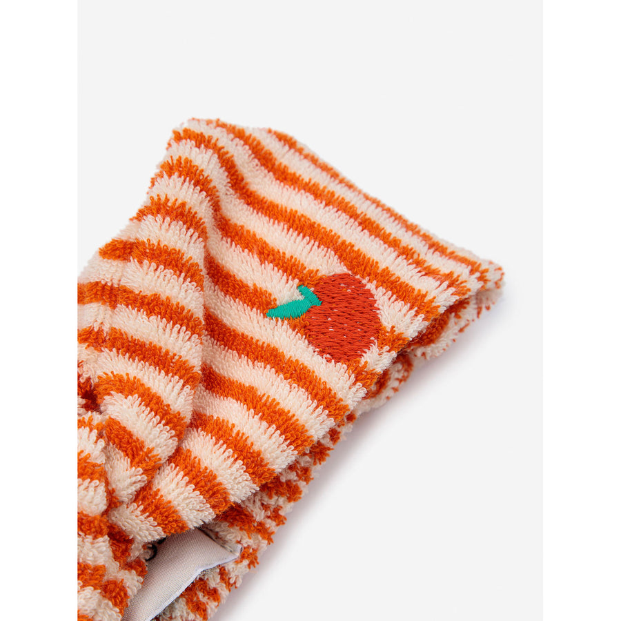 Bobo Choses Orange Baby Orange Stripes Terry Headband