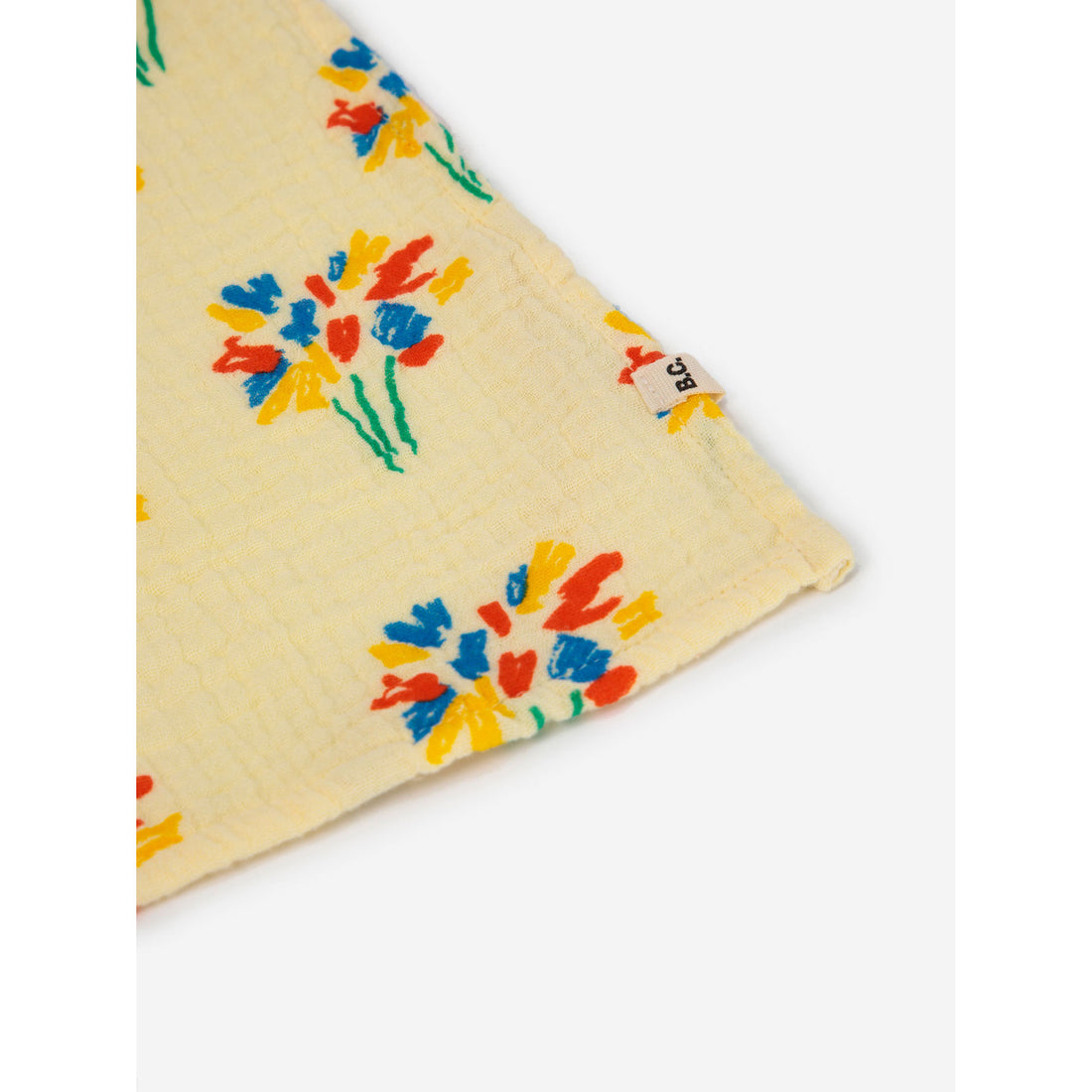 Bobo Choses Light Yellow Baby Fireworks All Over Muslin
