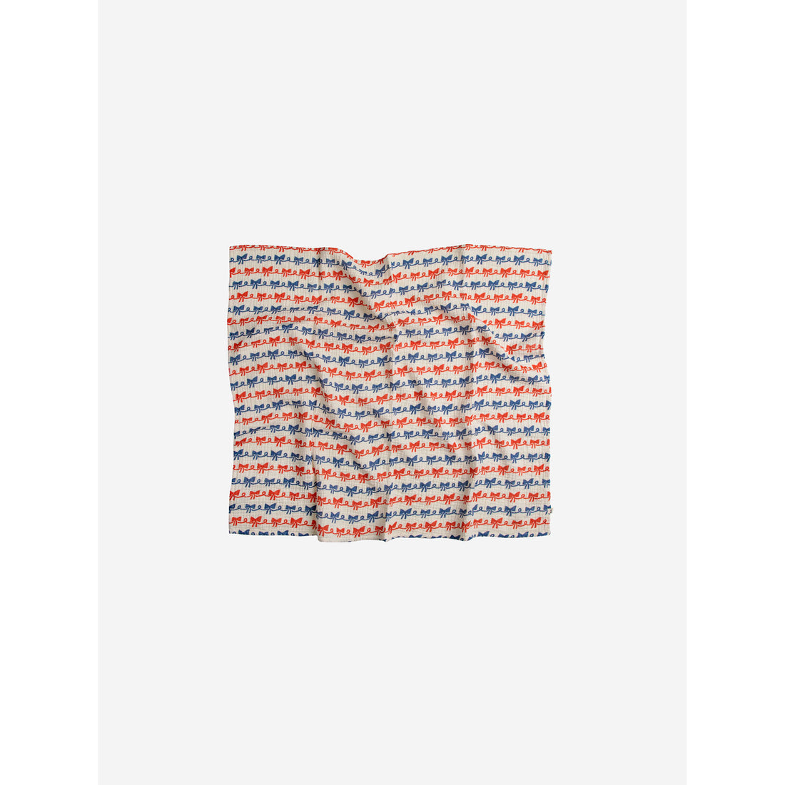 Bobo Choses Offwhite Baby Ribbon Bow All Over Muslin