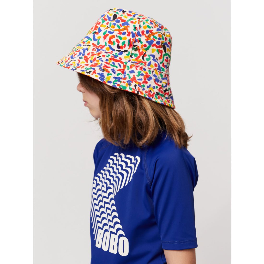Bobo Choses Multicolor Confetti All Over Reversible Hat